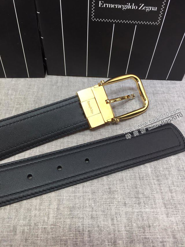 Zegna男士皮帶 傑尼亞雙面用小牛皮腰帶  jjp1381